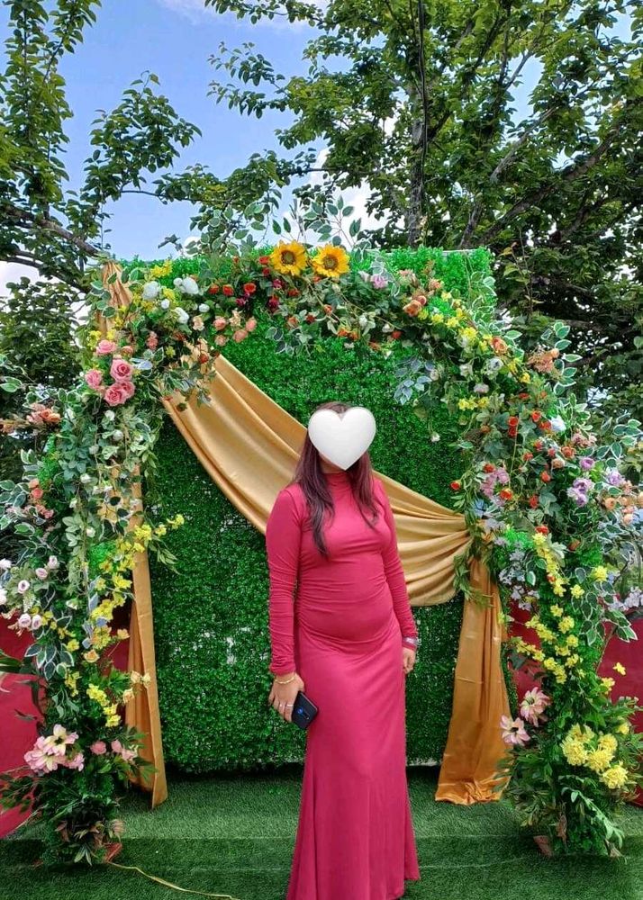 Elegant Magenta Gown