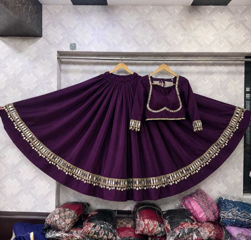 Elegant Purple Lehenga Choli Set