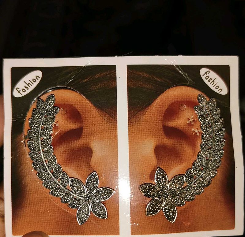 Flower Ear Cuff Earrings