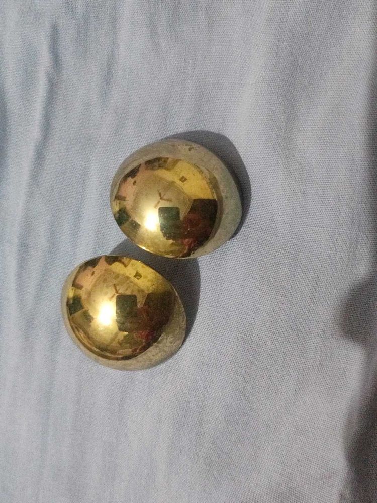 Gold Toned Statement Earrings