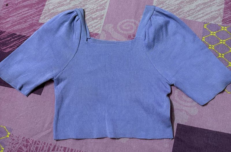 Cute Lavender Crop Top
