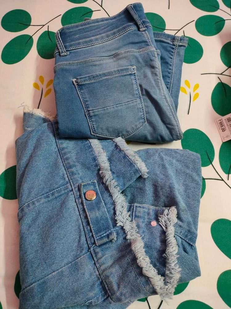 Denim Jacket &amp; Jeans Set