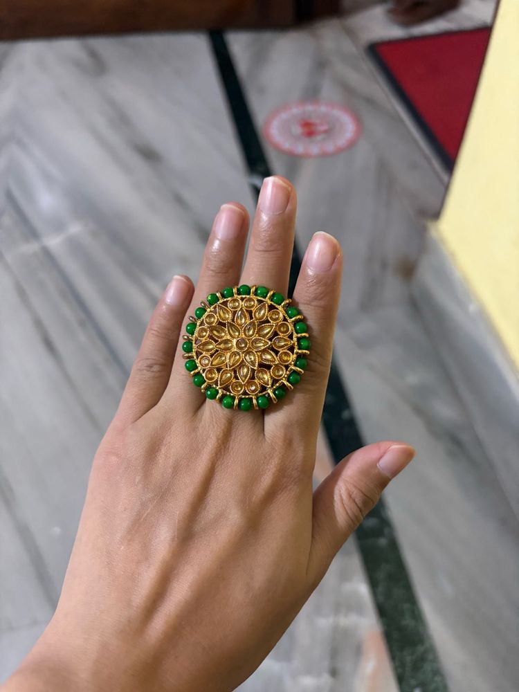 Green Cocktail Ring