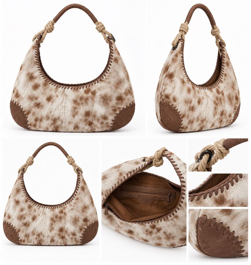 Unique Cowhide leather  Shoulder Bag