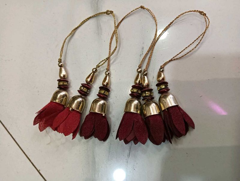 Pink &amp; Gold Tassels