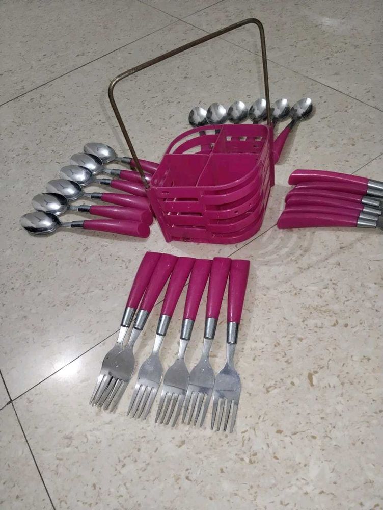 Stylish Cutlery Set with Holder