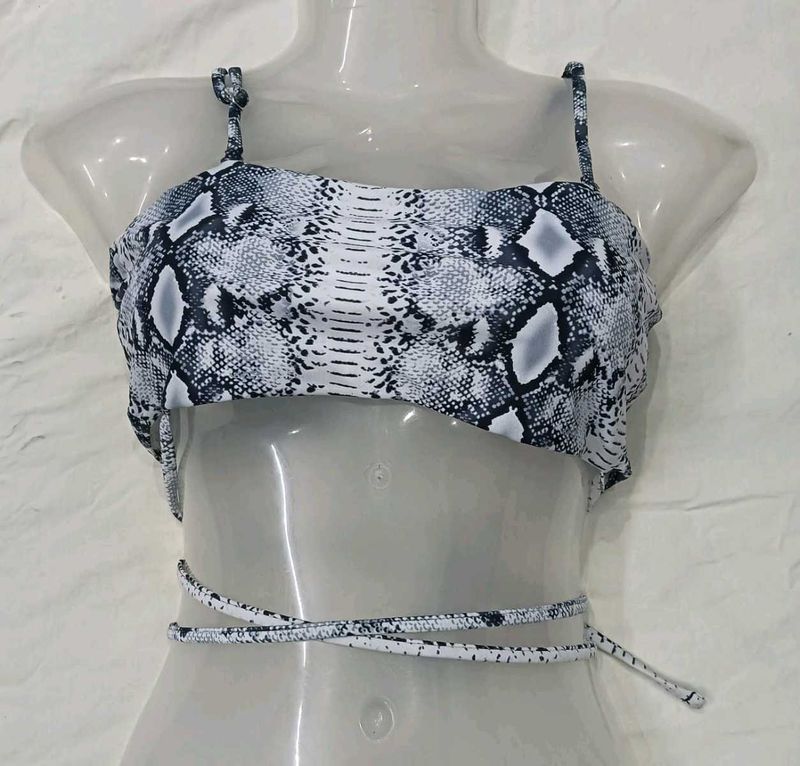 Snakeskin Print 34,36👗 Bikini Top
