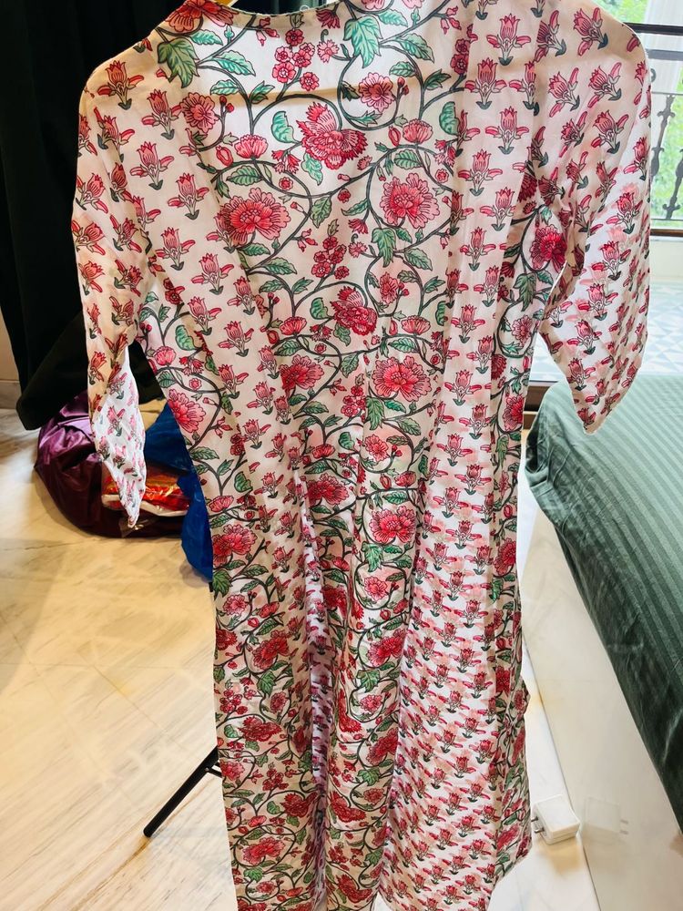 Floral Print Kurta
