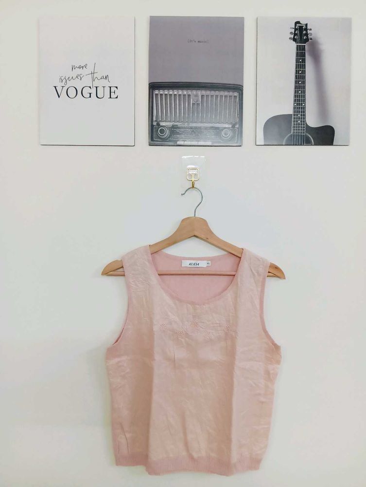 Light Pink Sleeveless Top