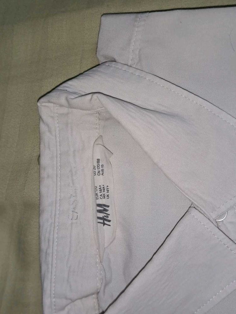 H&amp;M Men's White Button-Down Shirt