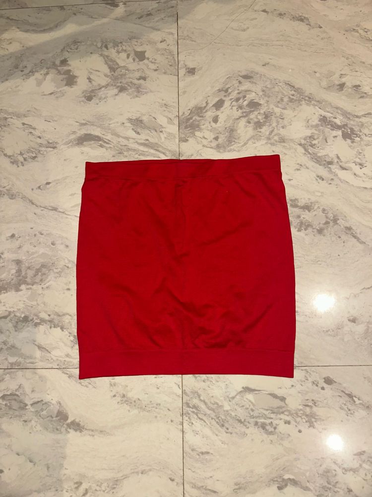 Red tube top