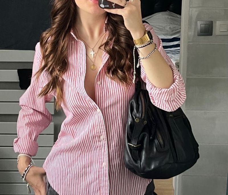 The Bear House Pink Striped Shirt