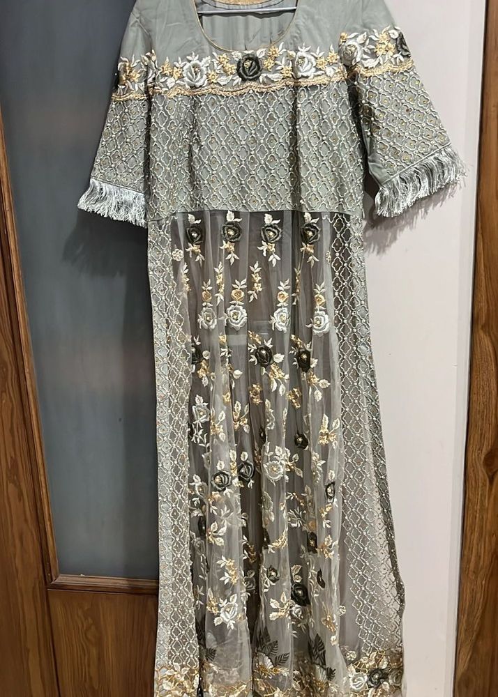 Elegant Embroidered Maxi Dress