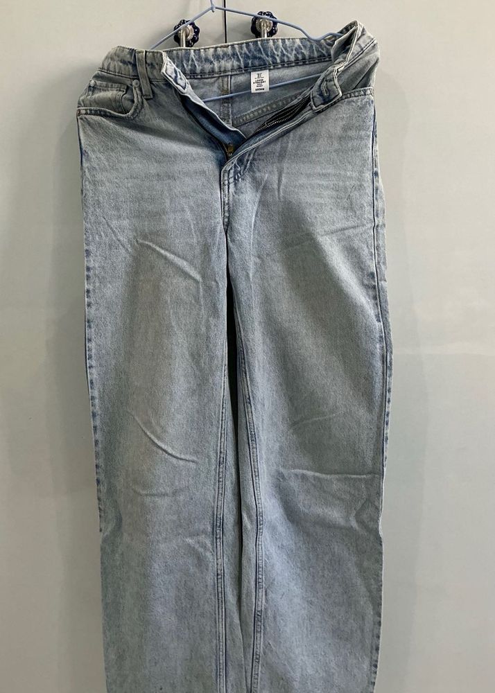 H&amp;M Light Wash Wide Leg Jeans