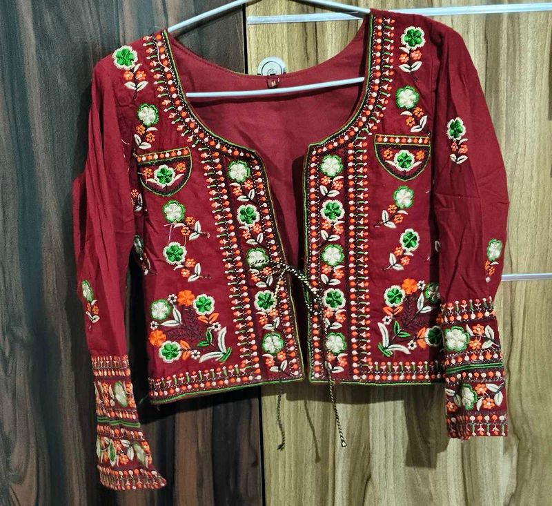 Navratri embroidered shrug