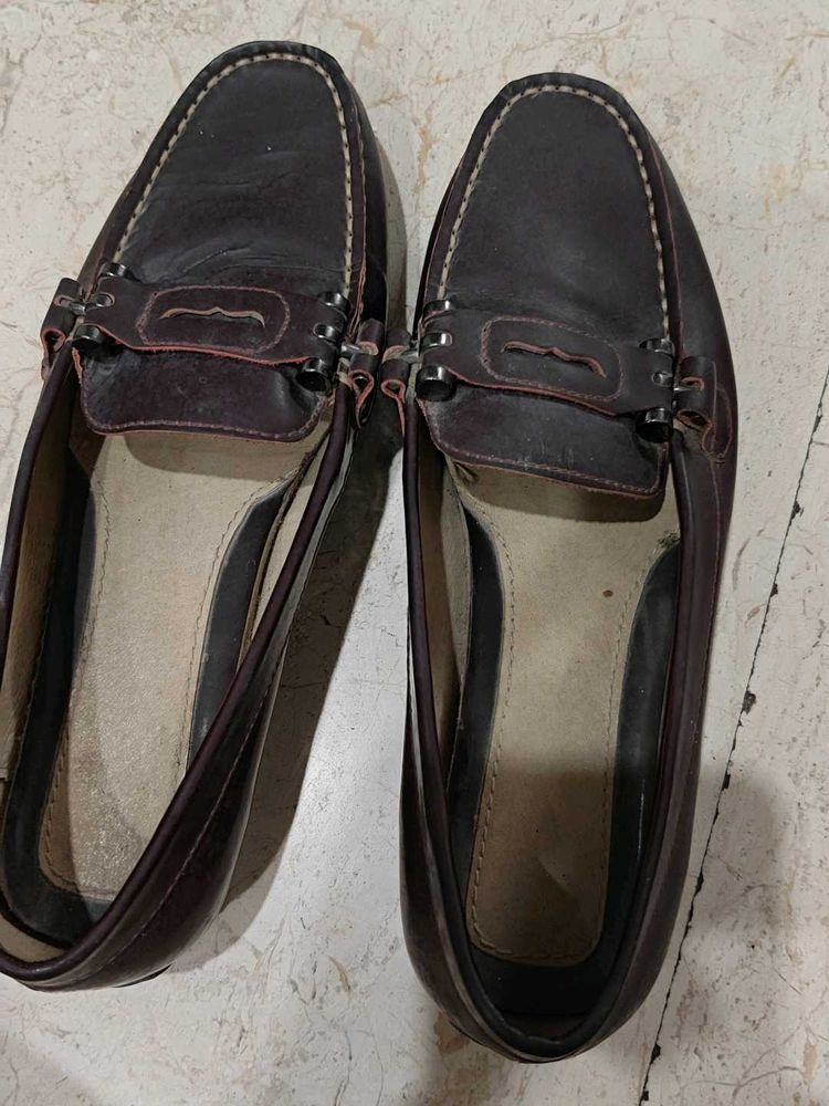 Classic Brown Leather Loafers