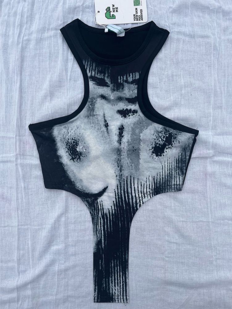 Abstract Print Bodysuit