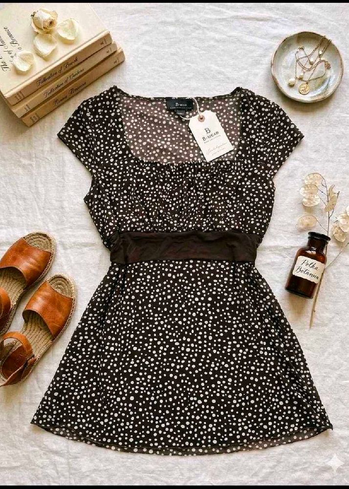 Chic Polka Dot Mini Dress