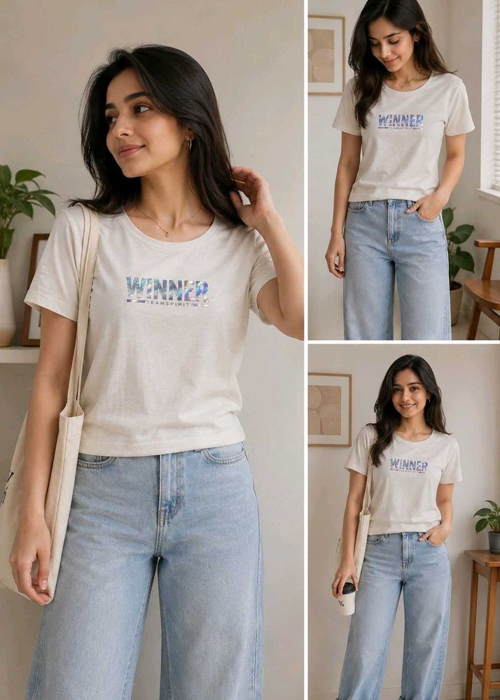 Casual Light Yellow Tee