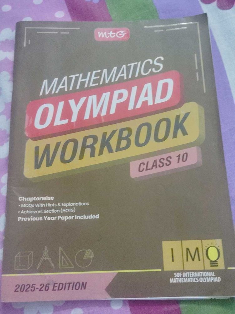MTG mathematics olympiad workbook Class 10th