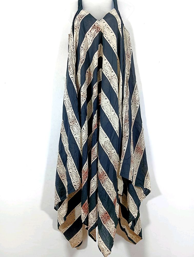 Black &amp; Cream Kaftaan Dress (Women)