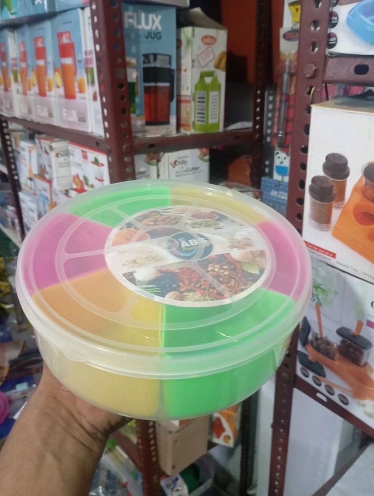 Multi-compartment Kitchen Organizer Masala Box