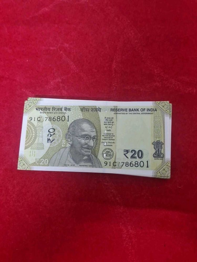 20 Rupees full pkt 786801 to 786900