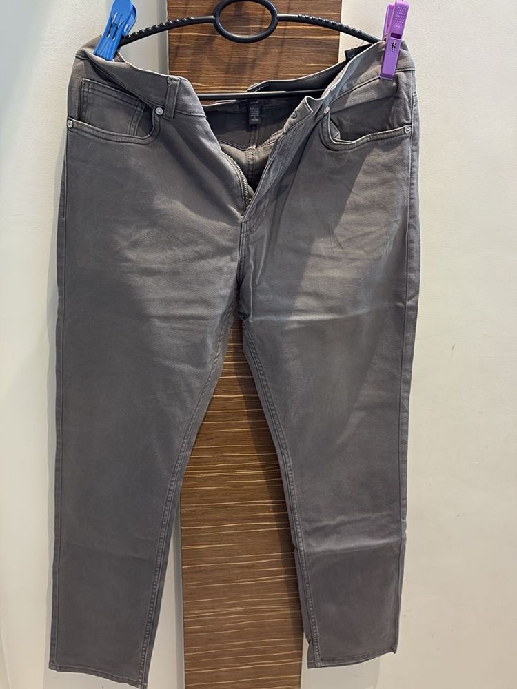 Men's Grey Slim Fit Jeans
