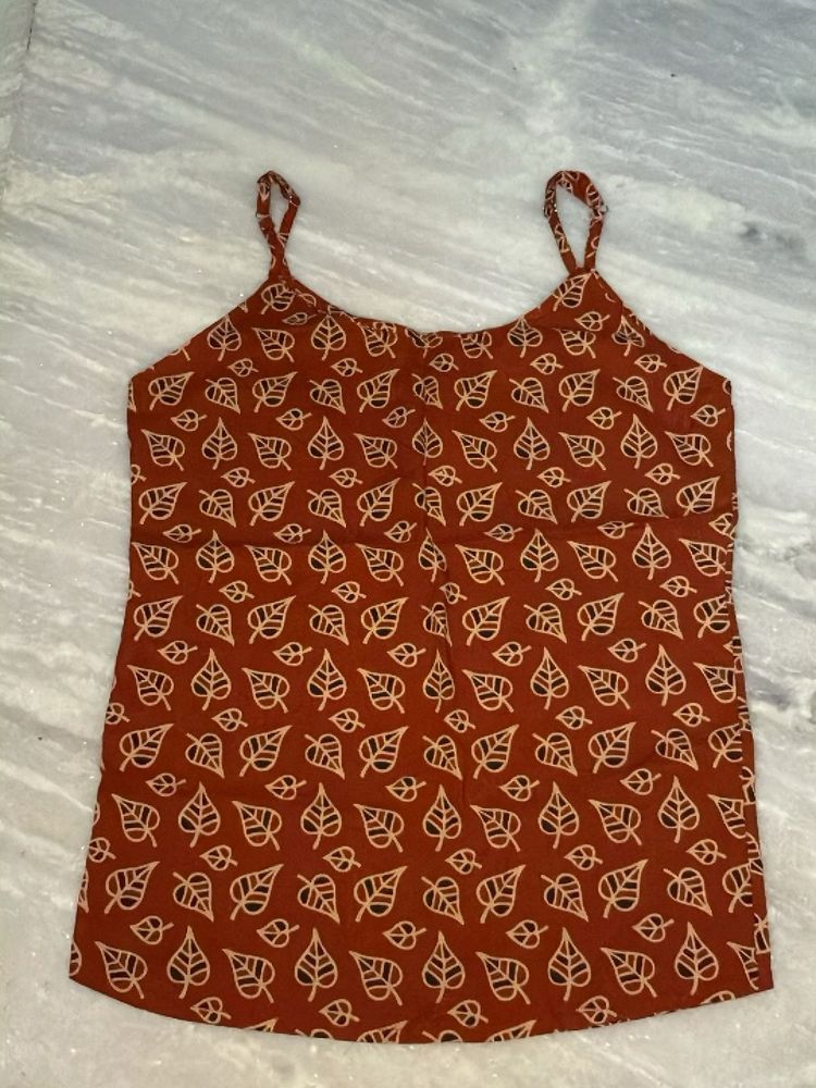 Leaf Print short kurti