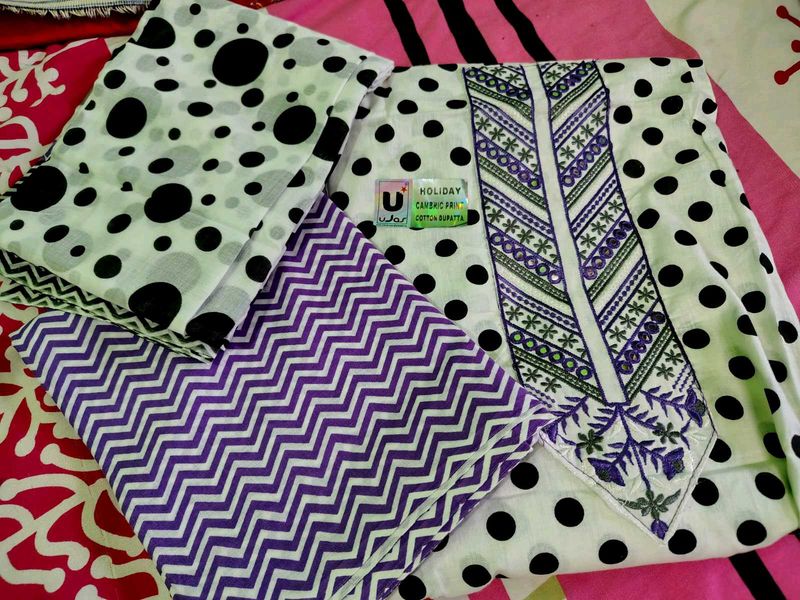 Stylish Cotton Kurta Set with Dupatta