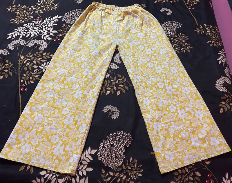 Floral Wide Leg Pants