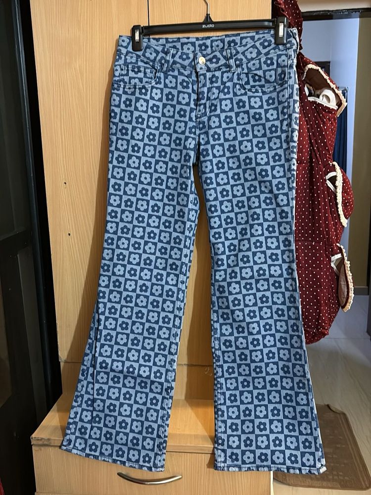 Floral Print Jeans from H&amp;M
