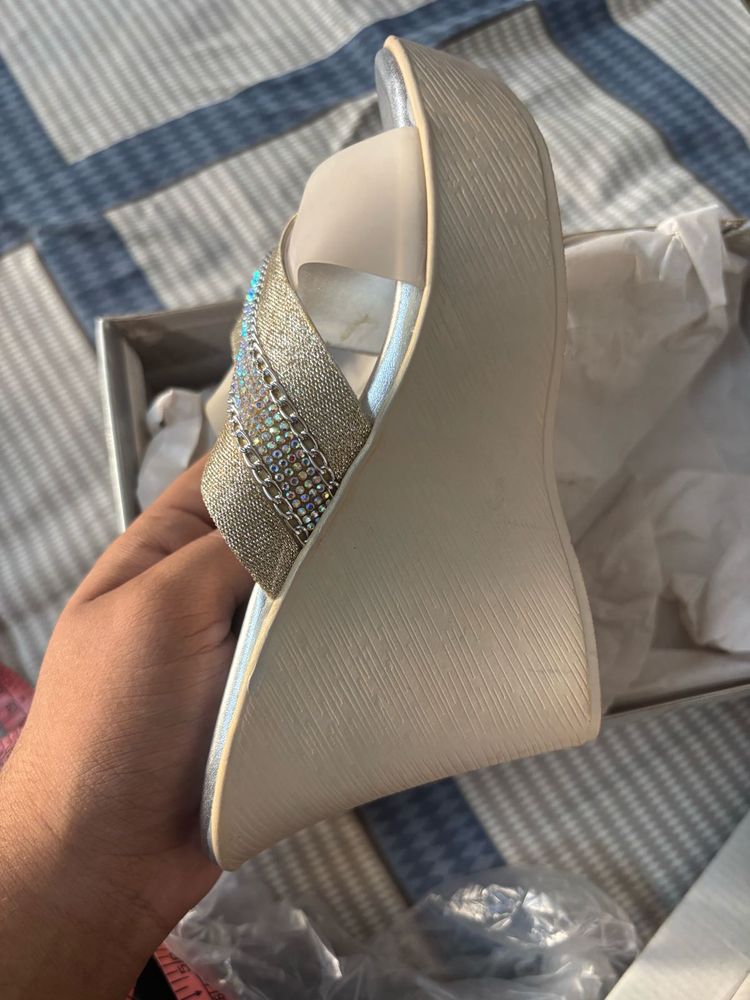 Sparkling Wedge Sandals