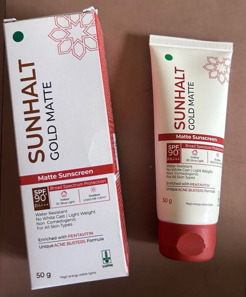 Sunhalt Gold Matte Sunscreen SPF 90