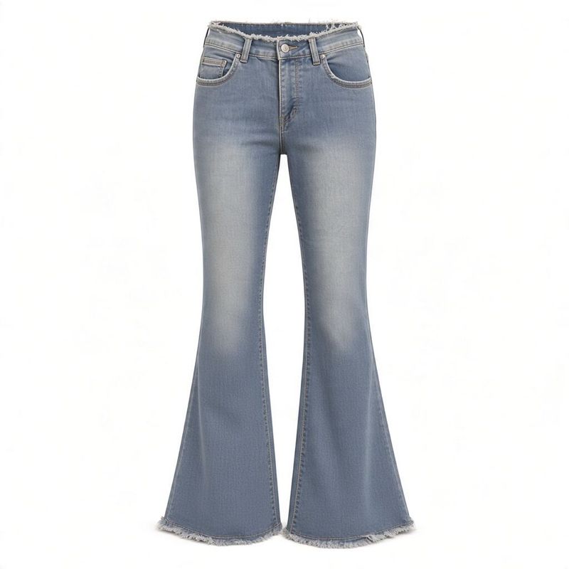 Light Wash Flared Jeans