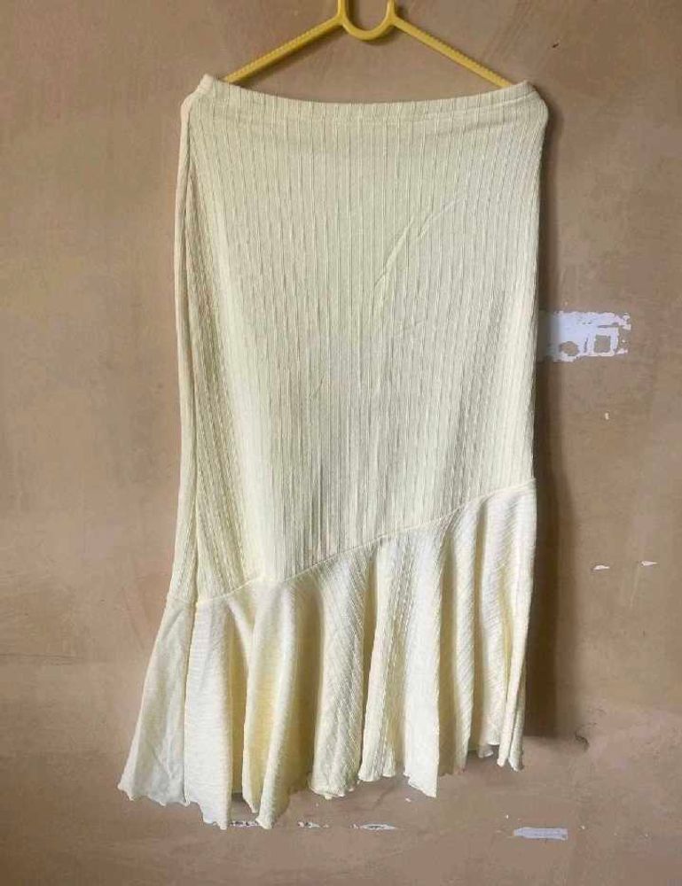 Asymmetrical Yellow Skirt