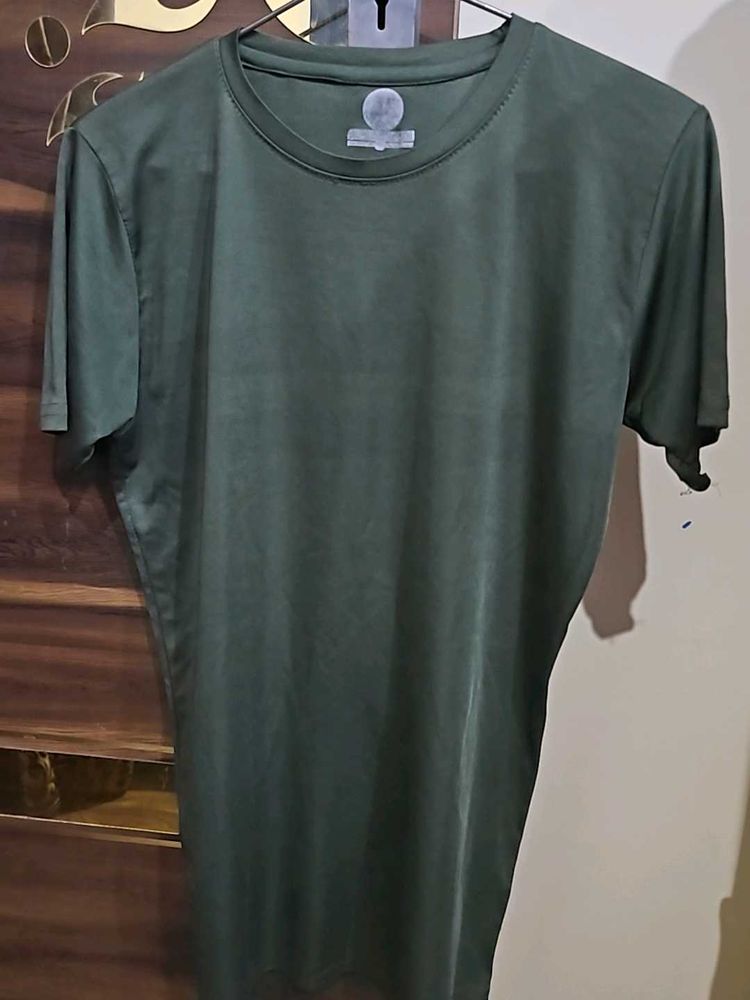 Olive Green Half Sleeve TSHIRT