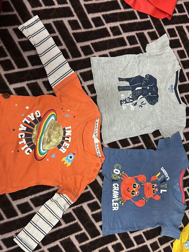 Baby Full And Half T-shirt Combo Set