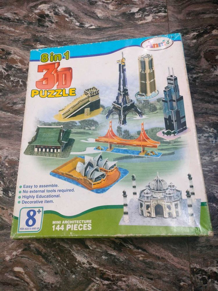 8-in-1 3D Puzzle - Mini Architecture