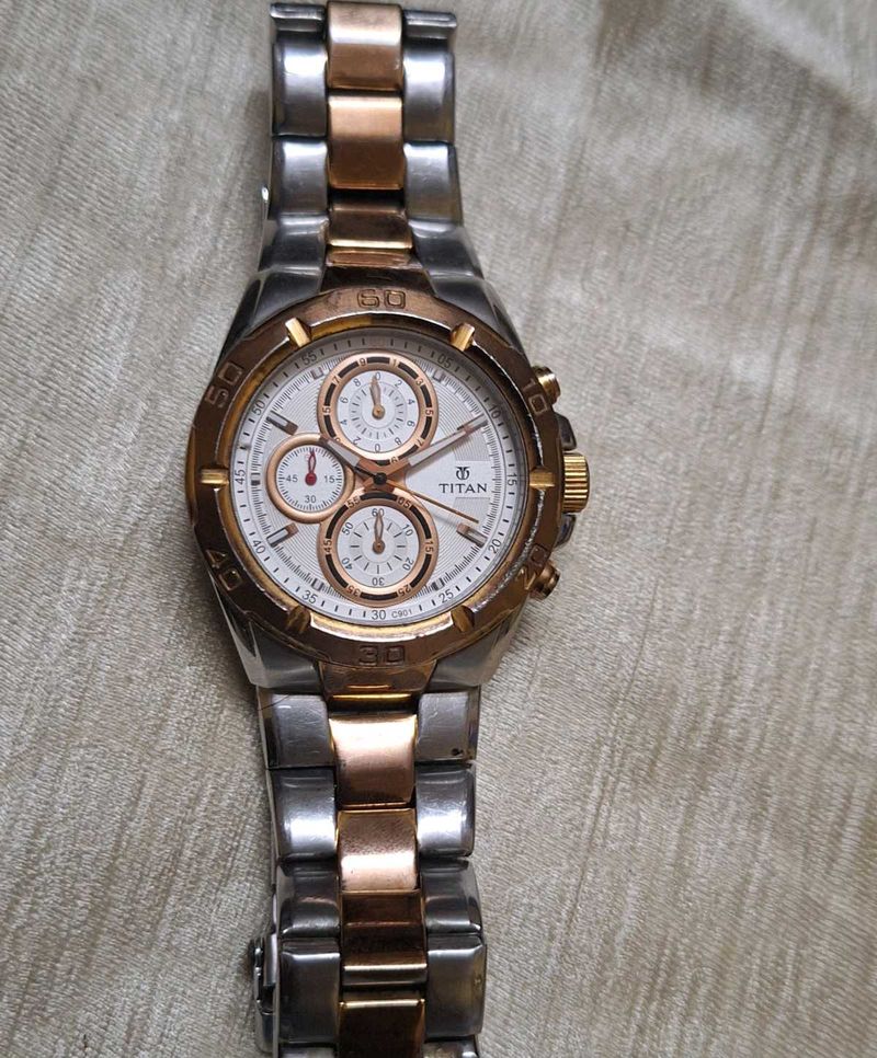 TITAN Chronograph Rose Gold9308KDA