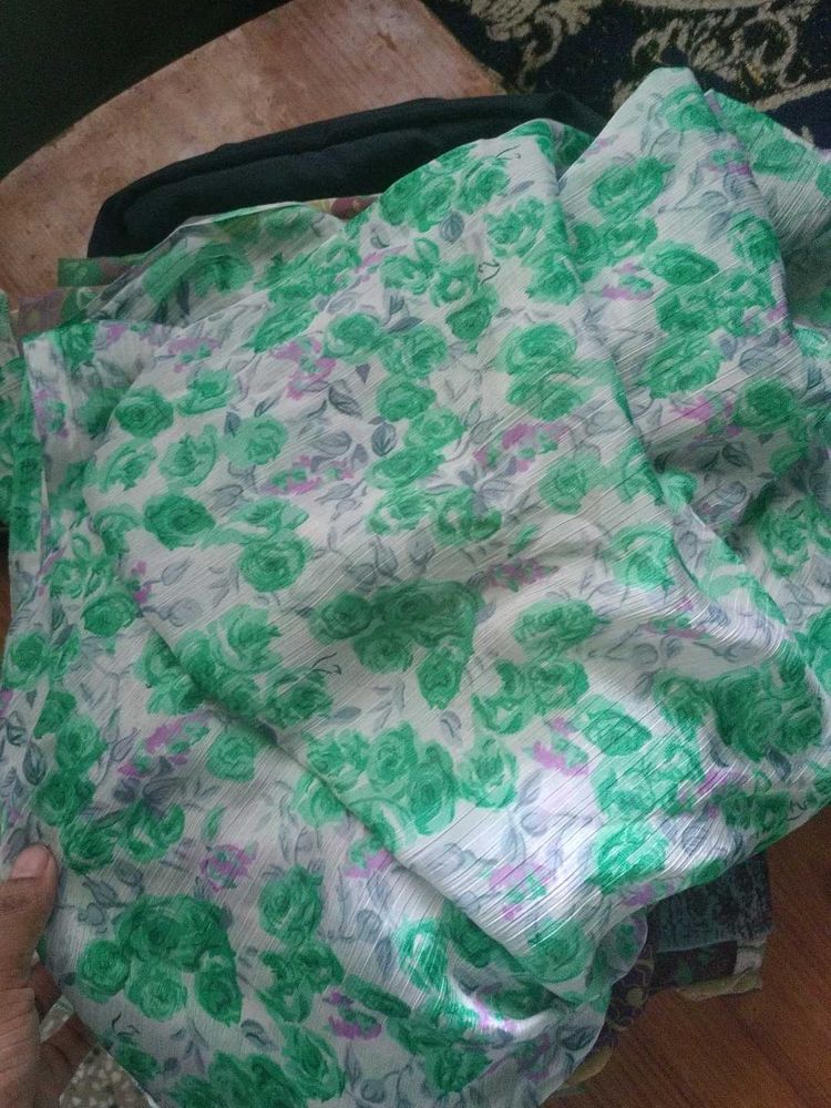 Green Floral Saree