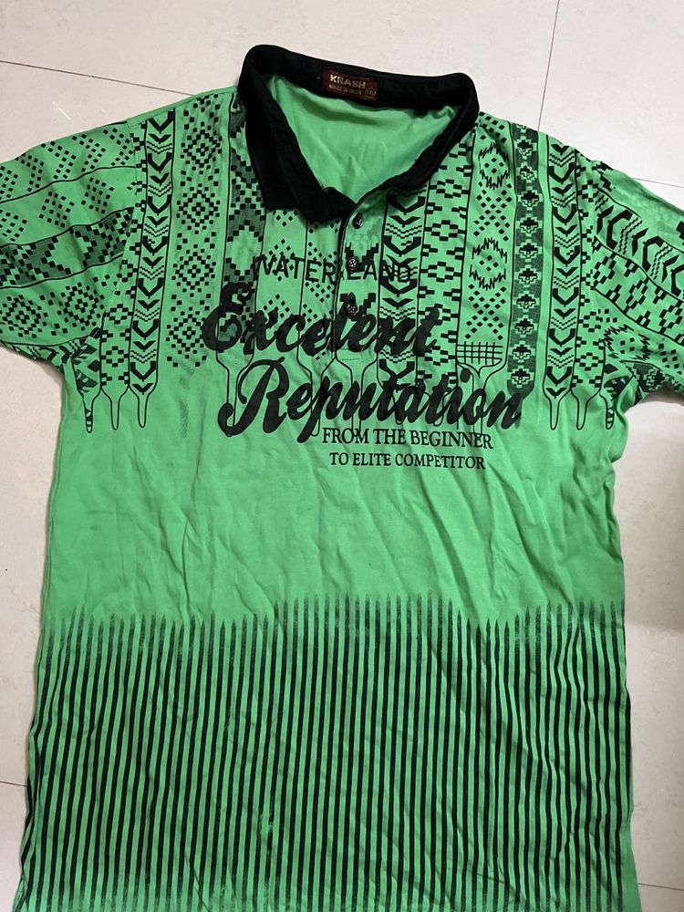 Vintage Graphic Print Polo