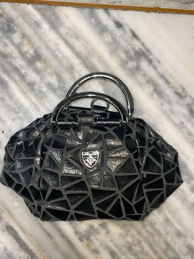 Stylish Geometric Pattern Handbag