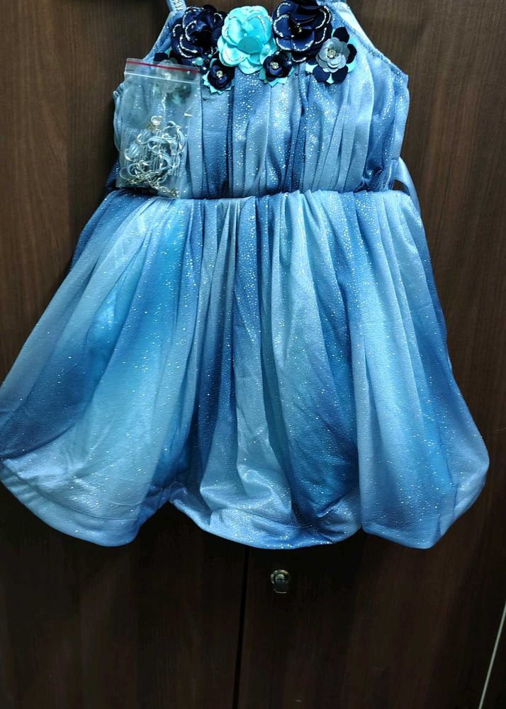 Sparkling Blue Party Dress