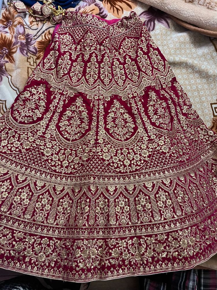 Bridal Lehenga with padded blouse