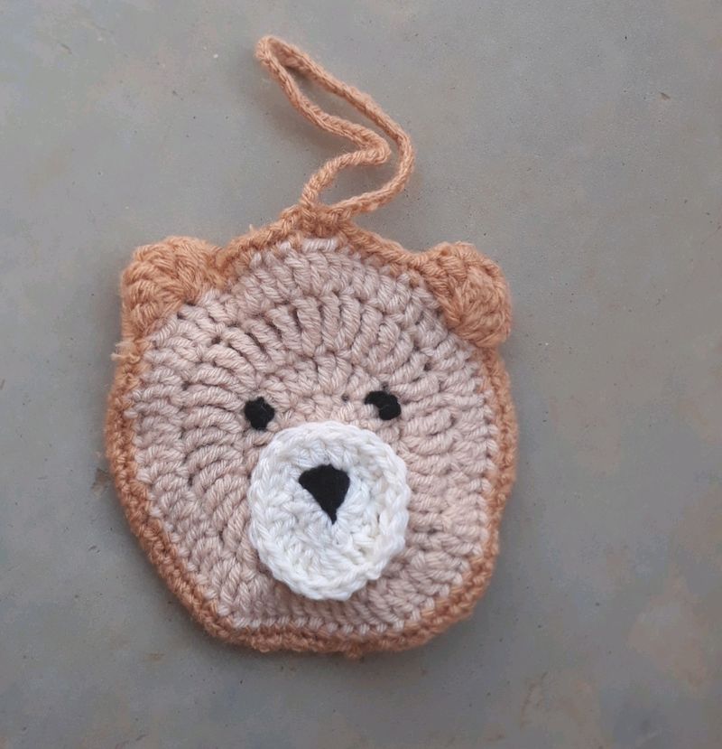 Crochet Teddy Pouch