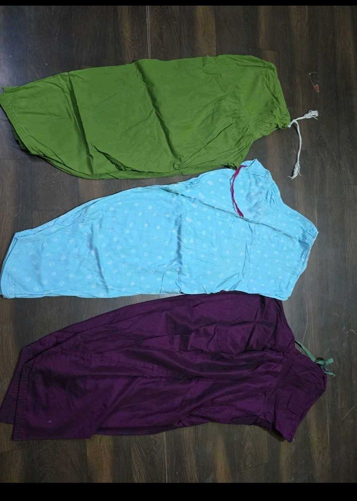 Set of 3 Palazzo Pants