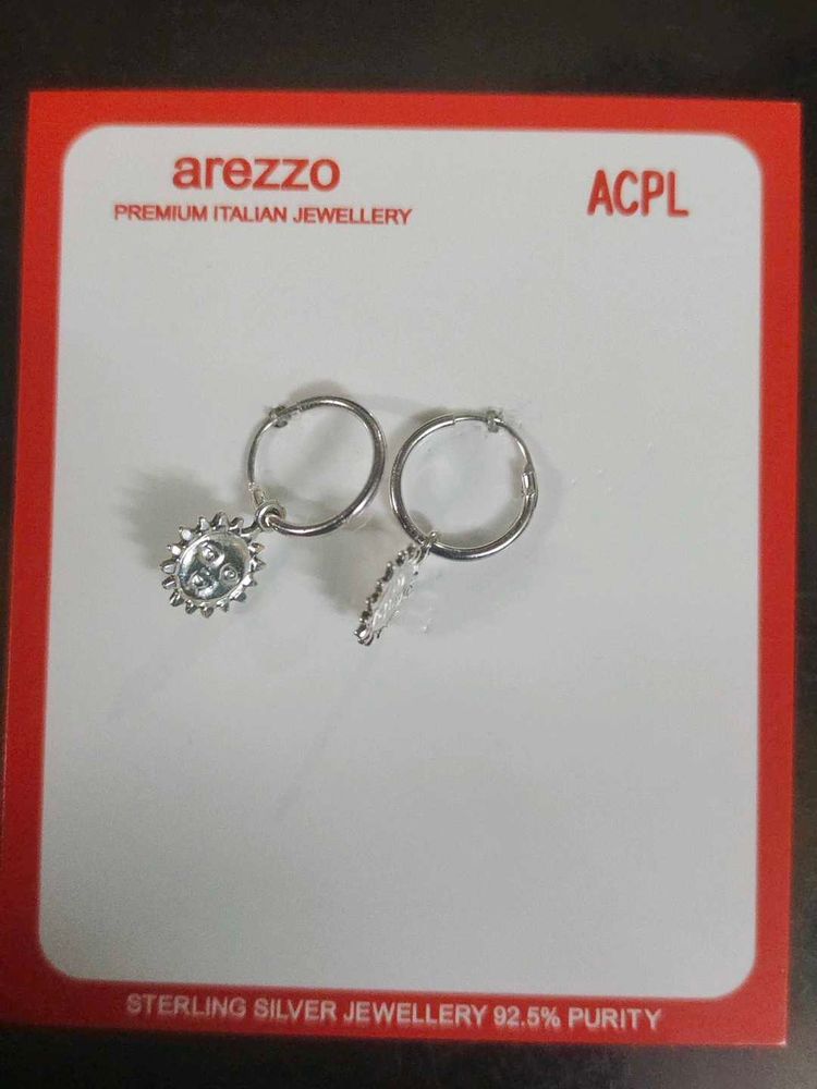 Arezzo|92.5|Italian Sterling Silver Hoop Earrings