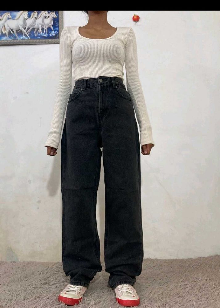 Dark Wash Baggy Jeans