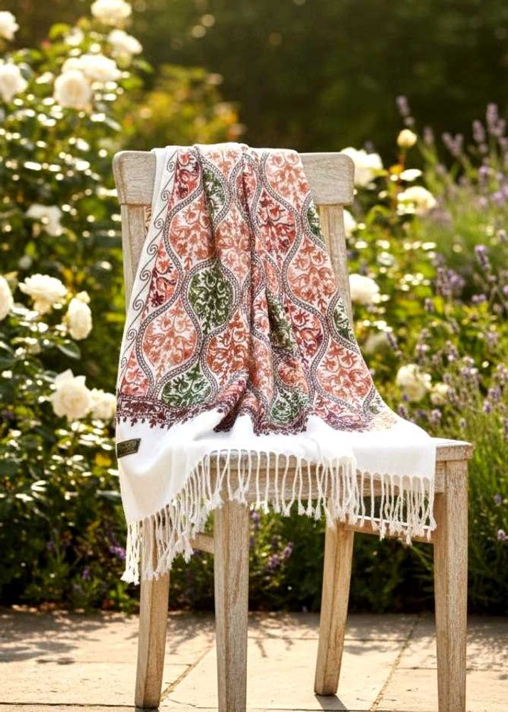 Elegant Embroidred Kashmiri Stole ✨🆕💥